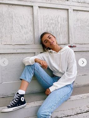 Coco McCall White Cropped Hoodie + Joggers
